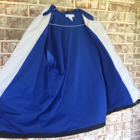 CARNIVAL Cruise line Wind Breaker Logo Zip Jacket - Picture 5 of 11